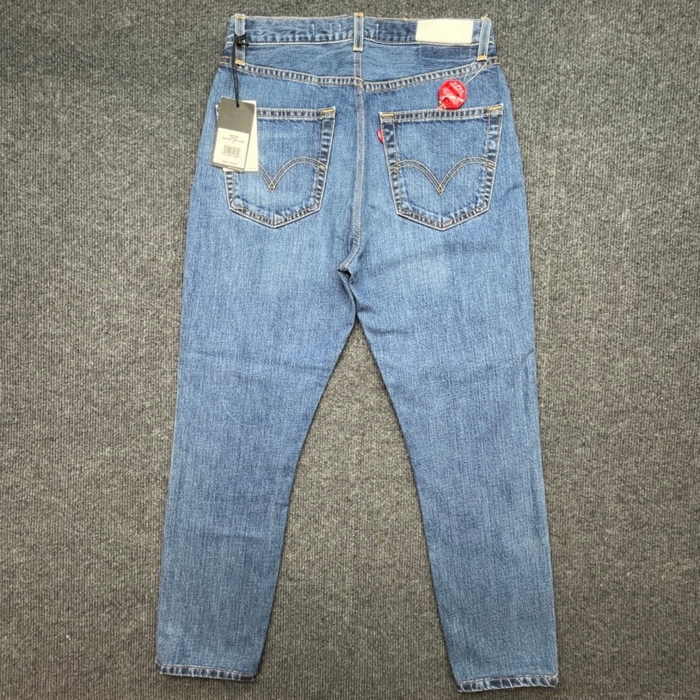 RE/DONE Levis Jeans Blue Denim Size 28 High Rise Ankle Crop Vintage Style - Picture 3 of 13